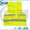 2 Pockets Neon Green Safety Vest with Reflective Strips ANSI/ISEA Medium