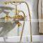 Luxury Design Golden Plated Wash Bathtub Tap