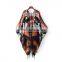 Women's Cape Poncho Sweater Knitwear With Tassels