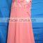 Sleeveless Round Neck Crape Fashion Girl Dress