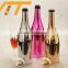 wholesale best chanpagne wine bottle 750ml fancy electroplate bottles rubber stopper cap bottle