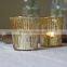 antique champange gold mercury glass votive