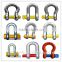 alloy steel round pin chain shackle 10T WORKING LOAD LIMIT