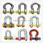 M4 electric galvanized carbon steel D shape shackle