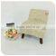 506-1 QVB JIANDE TONGDA Japanese Style Modern Low Chair / Soft Wood Footstool With Low Back Living Room Chair