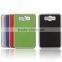 Traveling 2 USB 2.1A Output Rechargeable Leather Power Bank 10000