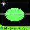 Plastic led colorful mood light egg shaped christmas decoration flat ball