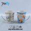 Ceramic coffee mug with full color OEM pringting logo