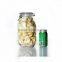 3.8L Recycled airtight Round shape glass jar with metal clip top lid for kitchen and food