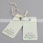 China New Designs Fashion Printing Logo Hang Tags With String
