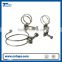 Electro plated galvanized carbon steel double wire hose clamp