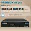 manufacture HD set top box Openbox V8 Pro hd decoder in 1080P DVB-S2&T2&C twin tuner 4k google tv box satellite receiver
