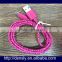 Wholesale braided mobile phone data cable for iphone 6