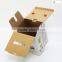 Matte paper cardboard suitcase box with PVC handle