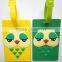 Cut Airplane Shape Luggage Tag Travel Soft Rubber Funny Bag Tag Manufacture