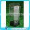 plexiglass 3 tiers customized display case with key manufacturing high transparent acrylic display case with revolving base
