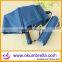 3 Fold Black Umbrella With Torch LED Handle