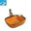 Gold supplier colors round shape corner wash basin price