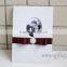 Handmade wedding guestbook with lace hardcover