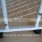 white chrome shoe display stand