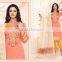 Glided Off White Cotton Churidar Suit/best Churidar Suit online shopping