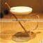 400ml Heat-resistant borosilicate glass cup with plastic lid and bamboo spoon