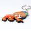 China custom rubber keyring factory