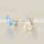 Blue Enamel Butterfly Fashion Silver 925 Earrings Stud Earring