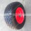 6.50-8 Steel Rim Wheelbarrow Wheels Wide Flat Free Tire