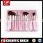 10pcs Travel Size Pink Makeup brush set with OEM/ODM orders