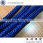 Braided blue barrier rope, rope stanchion, stanchions and ropes