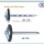 Umbrella Head Roofing Nail With plastic Washer/Roofing Nail With Twisted/Plain Shank