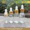 Empty Blue Glass Spray Misters Dropper Bottle for Organic Beauty Product