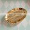 Table top decorative small ceremic golden leaf tray