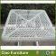 Powder coated home rattan outdoor table