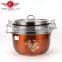 2016 new design round shape hot selling high quality stainless steel soup cooking pot set