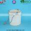 Glazed Ceramic indoor and outdoor Rope Hanging planter pot