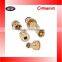 New Brass Hose Fitting Set Of 4 Garden Hose Spray Nozzel Head & Hose Connectors