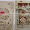 Christmas Laser Wooden Engraving Book LED Box Gift