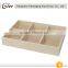 Superior simple and creative multi-functional Natural Wood Finish Nesting Boxes Multipurpose Storage Crates with Erasable