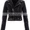 Cropped Leather Jacket for Women's