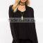 new arrival lightweight female trendy beautiful black cardigan