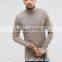 Men extreme muscle skinny fit roll neck long sleeve tee shirt OEM china manufacturers