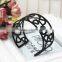 Latest black metal jewelry bangle,popular heart style bangle for young girls