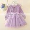 New Design Baby Grils Sweater Lace Dress for Autumn or Winter