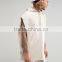 Super Oversized T-Shirt for Men Fashion Streetwear Sleeveless T Shirt Hoodie Deep Raw Cut cotton Plain Pullover Hoodie