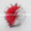 Myfur Fashion Accessory Customize Size Colorful Dyed Real Raccoon Fur Pom Poms