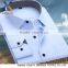 new design man's square collar long sleeve dress shirt