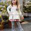 popular design ruffle christmas trees embroidery wholesale christmas clothes sets