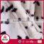 Women best selling cow print coral fleece microfiber bathrobe